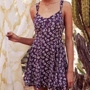 Kimchi Blue Floral Backless Fit and Flare Dress